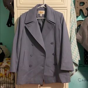 Talbots Light Blue Pea Coat
